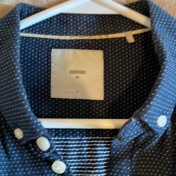 Minimum Navy Dress Shirt - Picture 2 of 2